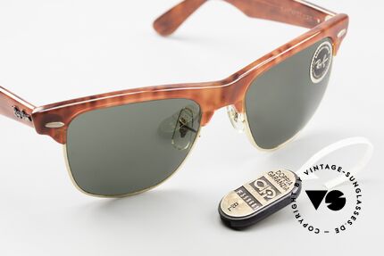 Ray Ban Wayfarer Max II Old B&L USA Sunglasses, B&L Wayfarer Max, 54mm, W1273, gold-havana, G15, Made for Men