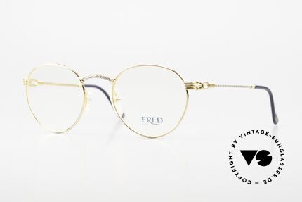 Fred Ouragan Luxury Panto Eyeglasses Details
