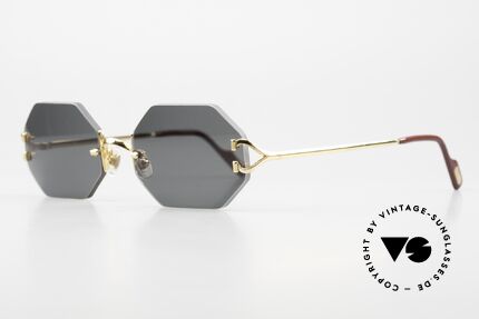 Cartier Rimless Octag One Of A Kind Customized, customized by our optician; MEDIUM size (133mm)!, Made for Men and Women
