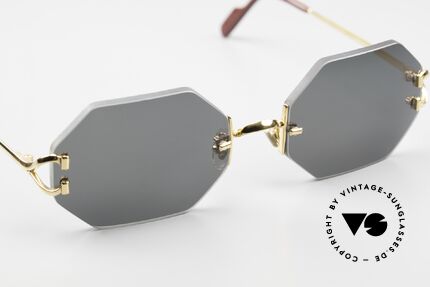 Cartier Rimless Octag One Of A Kind Customized, unworn rarity comes with orig. Cartier leather case, Made for Men and Women