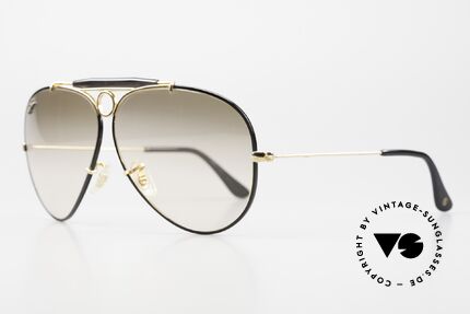 Ray Ban Shooter Precious Metals 24kt GP, black frame with 24kt GOLD-PLATED components, Made for Men