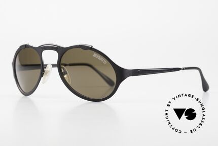 Bugatti 13107 Limited Real Luxury 90's Sunglasses, ultra rare dulled black varnish, collector's item!, Made for Men