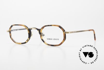 Giorgio Armani 143 Octagonal Vintage Glasses, rare vintage eyeglasses by famous Giorgio Armani, Made for Men and Women