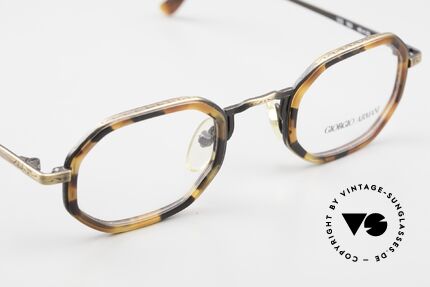 Giorgio Armani 143 Octagonal Vintage Glasses, NO RETRO EYEGLASSES, but true 80's commodity, Made for Men and Women