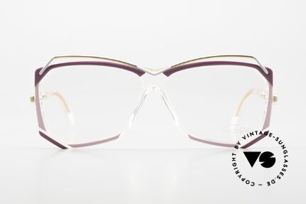 Cazal 188 Vintage Designer Eyeglasses, artistic frame with many fancy details - true vintage!, Made for Women