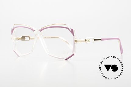 Cazal 188 Vintage Designer Eyeglasses, inventive combination of synthetic material & metal, Made for Women