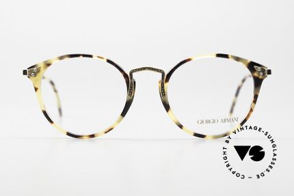 Giorgio Armani 336 Designer Panto Frame 90's, panto frame design & very interesting frame pattern, Made for Men and Women