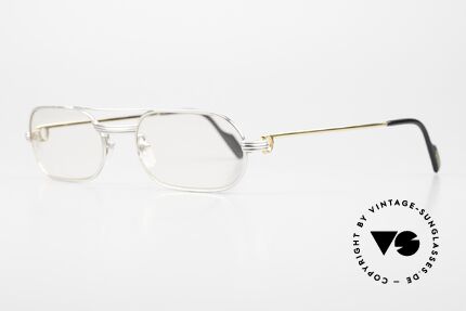 Cartier Must LC - M Customized Rhodanized, the front has been rhodium-plated with gold-plated temples, Made for Men and Women
