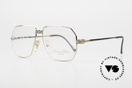Christian Dior 2391 Vintage Eyeglasses 1988, exciting metal works at bridge and temple hinges, Made for Men