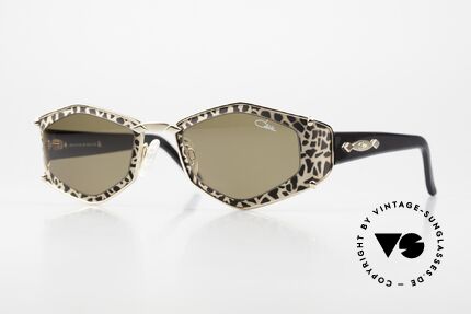 Cazal 912 Leopard Frame Pattern Details