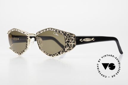 Cazal 912 Leopard Frame Pattern, just fancy and chic (hexagonal shape) - unique model, Made for Women