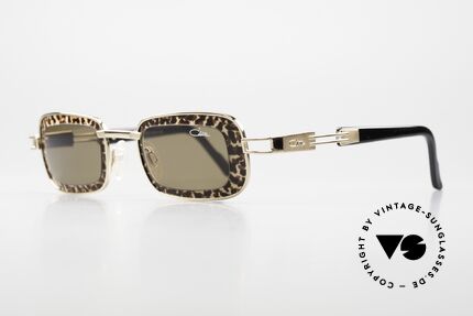 Cazal 913 Square Leopard Sunglasses, just fancy and chic (angular shape) - unique model, Made for Women