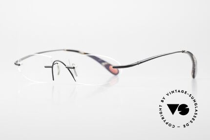 Bugatti 356 Odotype Rimless Designer Frame Men, ergonomic metal frame with spring hinges, Made for Men
