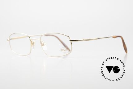 Bugatti 12900 90's Titan Frame Gold-Plated, high-end craftsmanship & materials (titanium temples), Made for Men