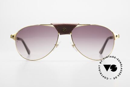 Cartier Santos Dumont Gold Bordeaux-Gradient, precious CARTIER Santos Dumont pilot sunglasses, Made for Men
