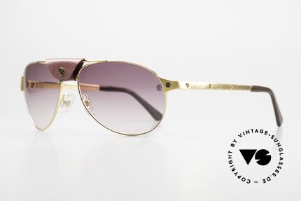 Cartier Santos Dumont Gold Bordeaux-Gradient, model = T8200673, brushed yellow gold, 58x16x130, Made for Men