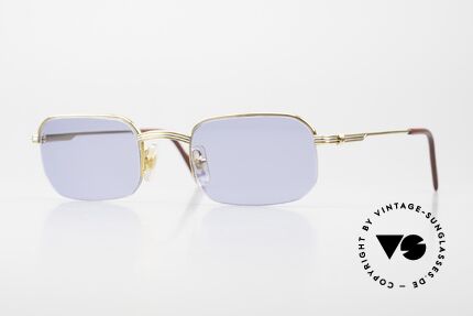 Cartier Broadway Semi Rimless Sunglasses 90's Details