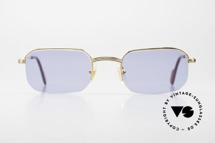 Cartier Broadway Semi Rimless Sunglasses 90's, men's model of the Cartier 'Semi Rimless' Collection, Made for Men