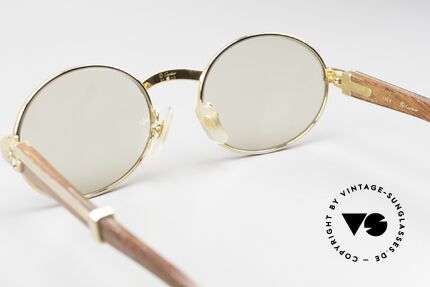 Cartier Giverny Rare Oval Wood Sunglasses, Size: small, Made for Men and Women