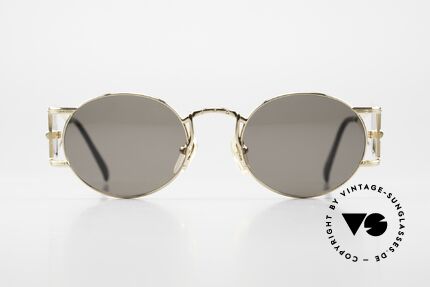 Jean Paul Gaultier 56-4672 Artful 90's Sunglasses Oval, a true rarity by J.P. Gaultier from the early 90's, Made for Men and Women