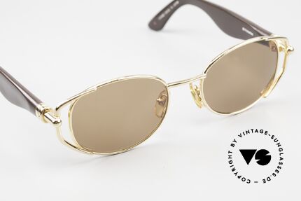 Yohji Yamamoto 52-4203 Designer Shades Made in Japan, unworn (like all our rare vintage YY designer sunglasses), Made for Women