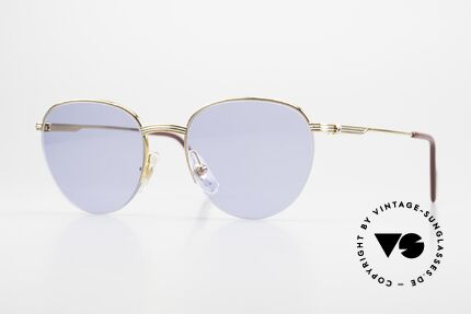 Cartier Colisee Round Luxury Sunglasses 90's Details