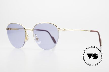 Cartier Colisee Round Luxury Sunglasses 90's, luxury Cartier half-frame, -lightweight and flexible, Made for Men and Women