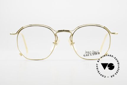 Jean Paul Gaultier 55-2171 Gold Plated Designer Frame, lightweight frame with many fancy design details, Made for Men and Women