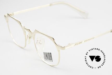 Jean Paul Gaultier 57-0171 Square Panto Gold-Plated, 22ct GOLD-PLATED: luxury and design combination, Made for Men