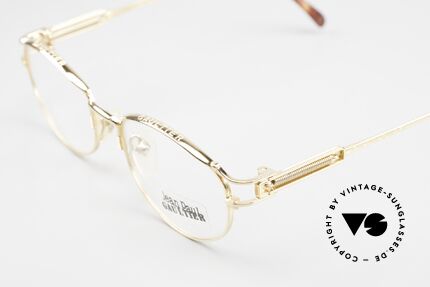 Jean Paul Gaultier 55-5109 2Pac Eyeglasses From 1996, 22ct GOLD-PLATED frame with orig. JPG DEMO lenses, Made for Men and Women