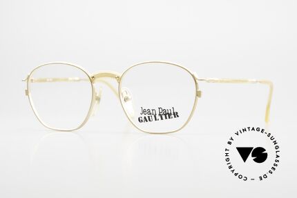 Jean Paul Gaultier 55-1271 Gold-Plated Vintage Glasses Details