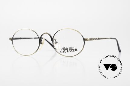 Jean Paul Gaultier 55-9672 Oval 1990's JPG Eyeglasses Details