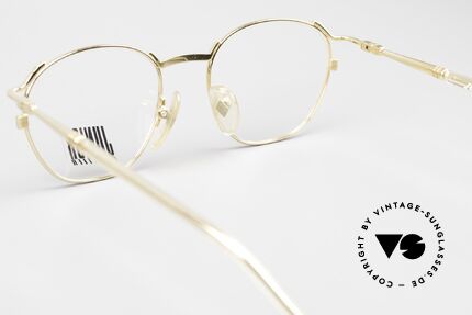 Jean Paul Gaultier 57-2276 True Vintage 90's Eyewear, gold-plated metal frame can be glazed as desired, Made for Men and Women