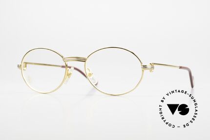 Cartier Saint Honore 22ct Gold-Plated Eyeglasses Details