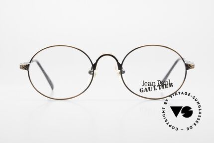 Jean Paul Gaultier 55-9672 Rare Vintage Designer Frame, high-end metal frame with costly engravings, Made for Men and Women