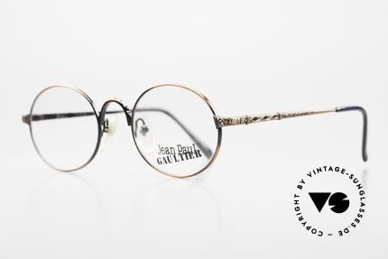 Jean Paul Gaultier 55-9672 Rare Vintage Designer Frame, 'smoke bronze' finish & with orig. demo lenses, Made for Men and Women