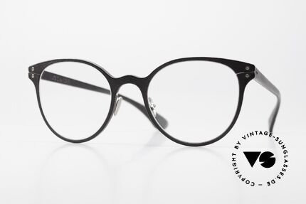 Lucas de Stael Minotaure Thin 05 Leather Covered Eyeglasses Details