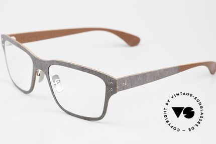 Lucas de Stael Stratus Thin 12 Frame With Leather Cover, Stratus Thin Collection made with adjustable nosepads, Made for Men