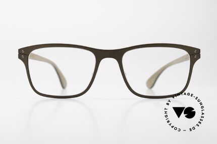 Lucas de Stael Minotaure Thin 02 Genuine Cow Leather Frame, a pair of classic designer glasses; handmade in France, Made for Men