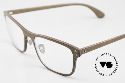Lucas de Stael Minotaure Thin 02 Genuine Cow Leather Frame, Minotaure Collection made with adjustable nosepads!, Made for Men