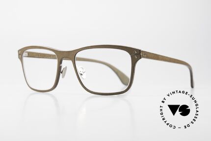 Lucas de Stael Minotaure Thin 02 Genuine Cow Leather Frame, luxury model with leather cover (connoisseur glasses), Made for Men