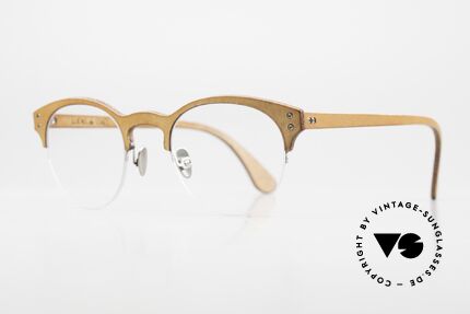 Lucas de Stael Minotaure Thin 11 Leather Covered Nylor Frame, luxury model with leather cover (connoisseur glasses), Made for Men and Women