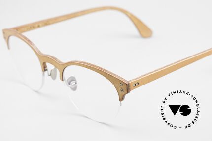 Lucas de Stael Minotaure Thin 11 Leather Covered Nylor Frame, Minotaure Collection made with adjustable nosepads!, Made for Men and Women