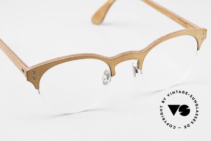Lucas de Stael Minotaure Thin 11 Leather Covered Nylor Frame, from 2017 but unworn (delivered in a case by de Staël), Made for Men and Women
