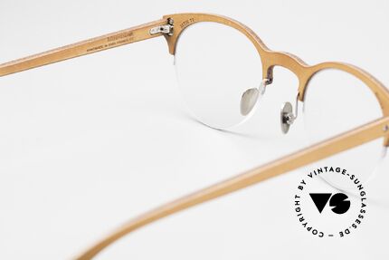 Lucas de Stael Minotaure Thin 11 Leather Covered Nylor Frame, the frame can be glazed as desired (progressive vision), Made for Men and Women