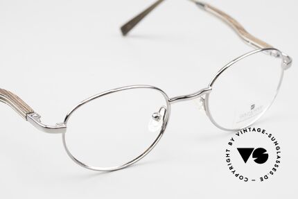 Gold & Wood 409 Luxury Wooden Specs Round, unworn rarity (for all lovers of quality), unique, Made for Men and Women