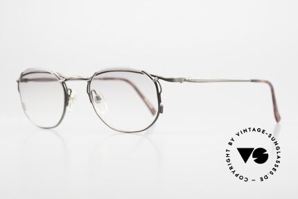 Matsuda 2856 Extraordinary Vintage Frame, gray-gradient sun lenses are semi-rimless mounted, Made for Men and Women