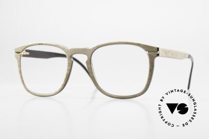 Hoffmann V7754 Horn And Wood Eyeglasses Details