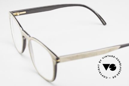 Hoffmann V7754 Horn And Wood Eyeglasses, Size: small, Made for Men and Women