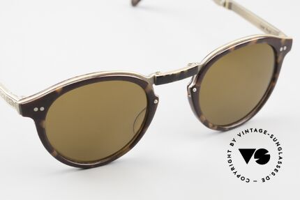 Matsuda 2811 Folding Panto Sunglasses, costly 'design elements' decorate the frame (work of art), Made for Men and Women
